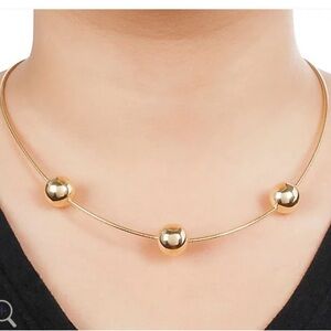 Louis Dell’Olio Gold Orbit Omega Necklace